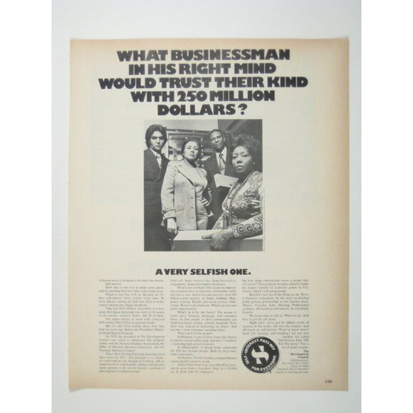 1972 Vintage Advertisement Print Businessman 250 Million Dollars - Picture 1 of 2